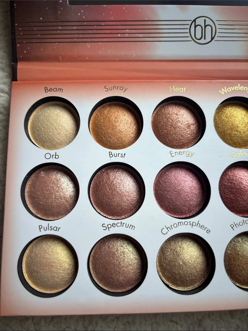 BH Cosmetics Solar Flare Shimmer Eyeshadow Palette, NWT